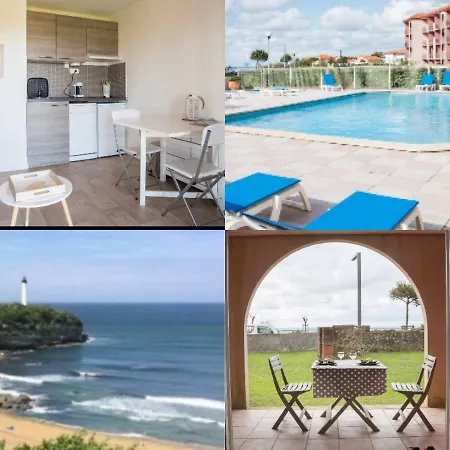 Anglet/biarritz Vue Sur L'océan Et Le Phare équipé D'une Piscine+parking Appartamento Anglet